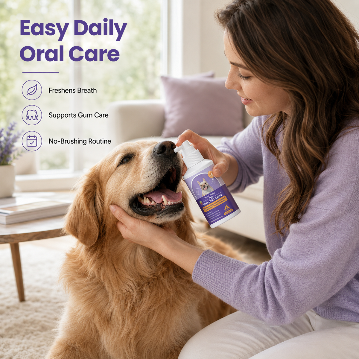 Genuinegyre™ Pet Oral Spray ✅FDA Approved | Freshen Breath, Remove Tartar & Promote gum regeneration, stabilize teeth 🦷🦷