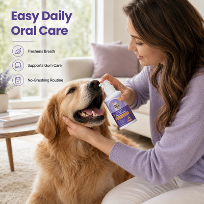 Genuinegyre™ Pet Oral Spray ✅FDA Approved | Freshen Breath, Remove Tartar & Promote gum regeneration, stabilize teeth 🦷🦷
