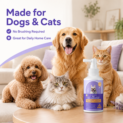 Genuinegyre™ Pet Oral Spray ✅FDA Approved | Freshen Breath, Remove Tartar & Promote gum regeneration, stabilize teeth 🦷🦷