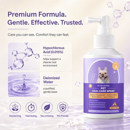 Genuinegyre™ Pet Oral Spray ✅FDA Approved | Freshen Breath, Remove Tartar & Promote gum regeneration, stabilize teeth 🦷🦷