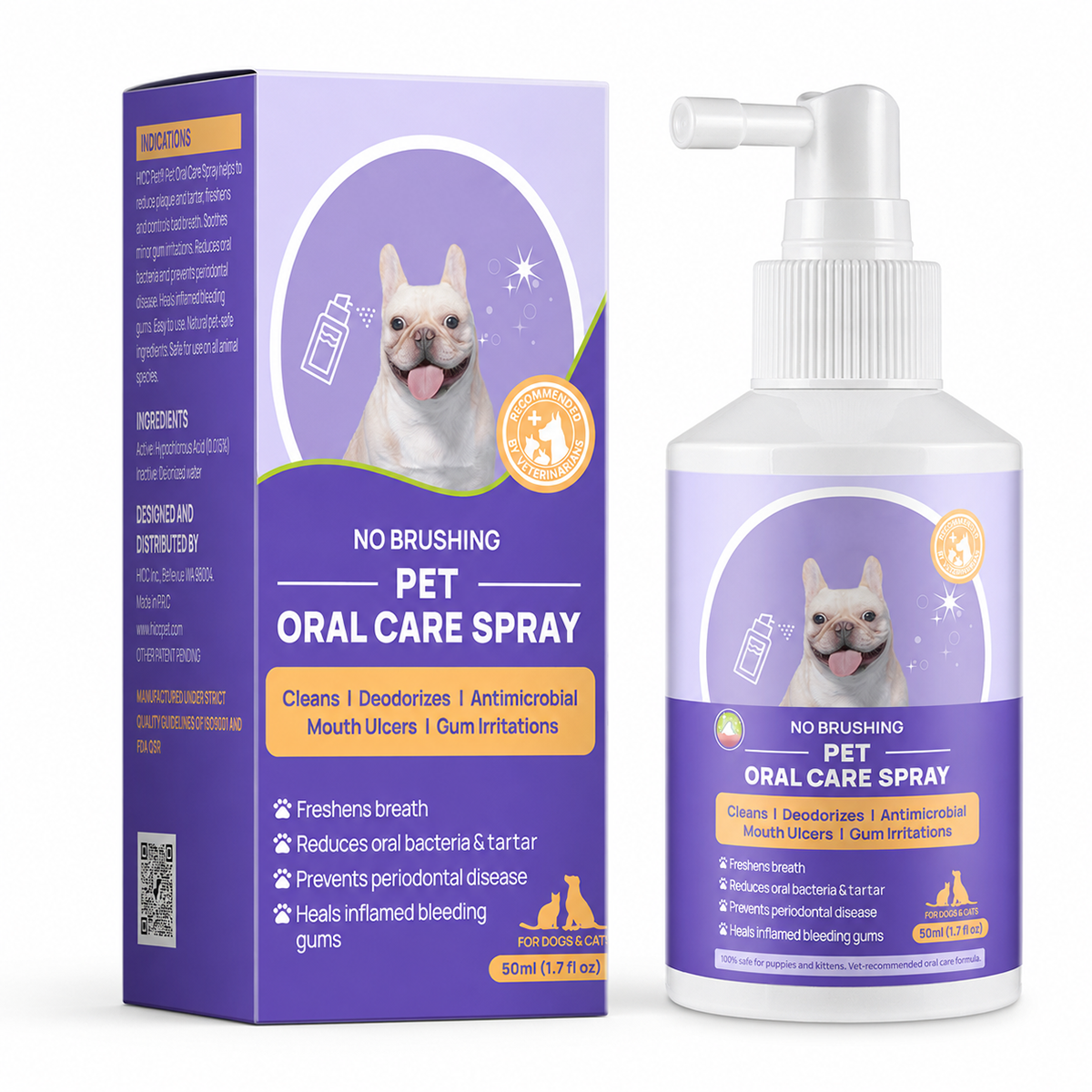 Genuinegyre™ Pet Oral Spray ✅FDA Approved | Freshen Breath, Remove Tartar & Promote gum regeneration, stabilize teeth 🦷🦷