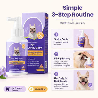 Genuinegyre™ Pet Oral Spray ✅FDA Approved | Freshen Breath, Remove Tartar & Promote gum regeneration, stabilize teeth 🦷🦷