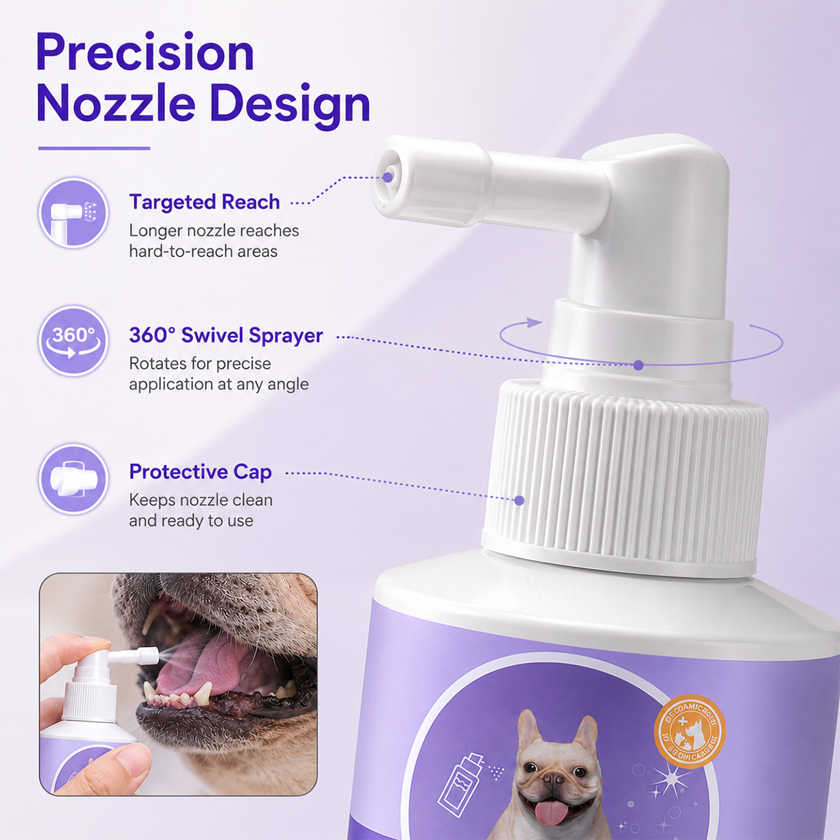 Genuinegyre™ Pet Oral Spray ✅FDA Approved | Freshen Breath, Remove Tartar & Promote gum regeneration, stabilize teeth 🦷🦷