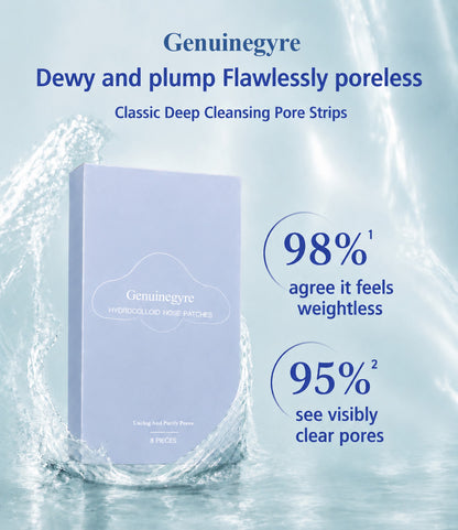 Genuinegyre® 💧Deep Cleansing Blackhead Strips -🫧 Triple-Enzyme Tech Oil-Free Instantly Unclogs Pores (Unisex)