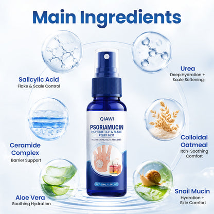 QIAWI® PsoriaMucin No-Rub Itch & Flake Relief Mist