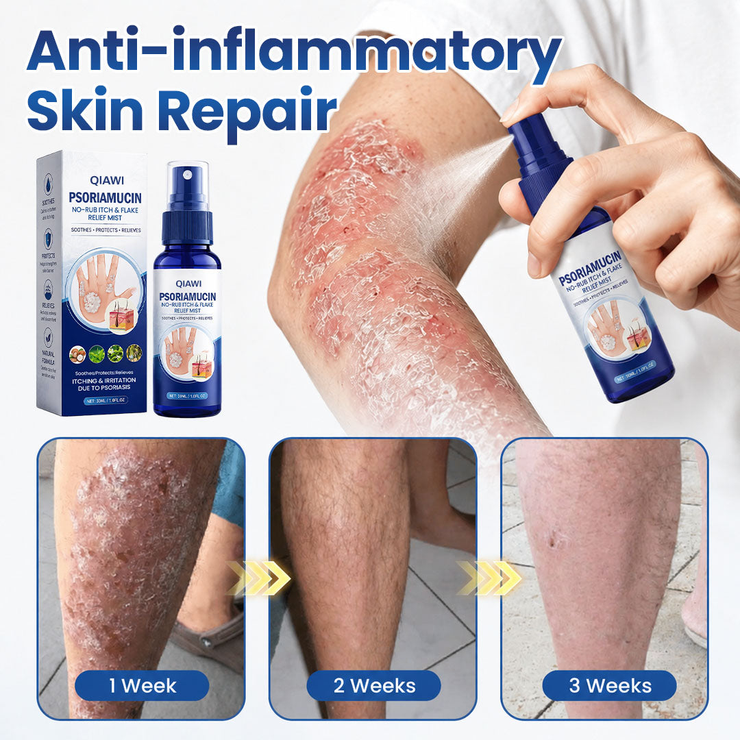 QIAWI® PsoriaMucin No-Rub Itch & Flake Relief Mist