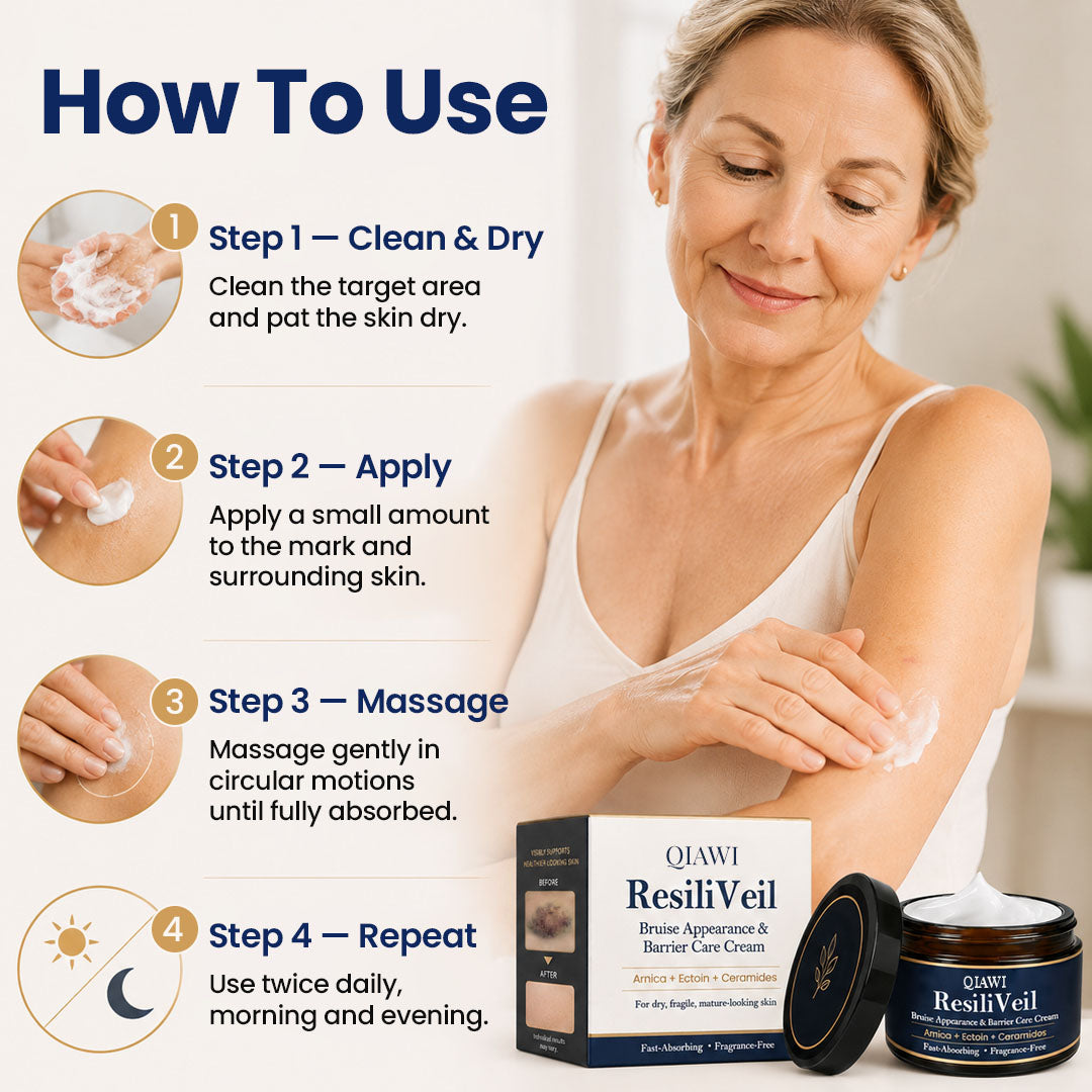 QIAWI® ResiliVeil Bruise Appearance Barrier Care Cream