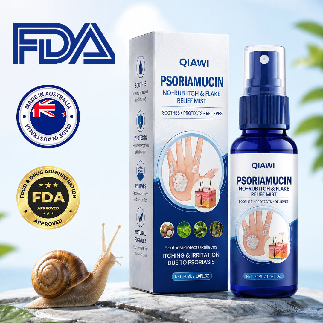 QIAWI® PsoriaMucin No-Rub Itch & Flake Relief Mist
