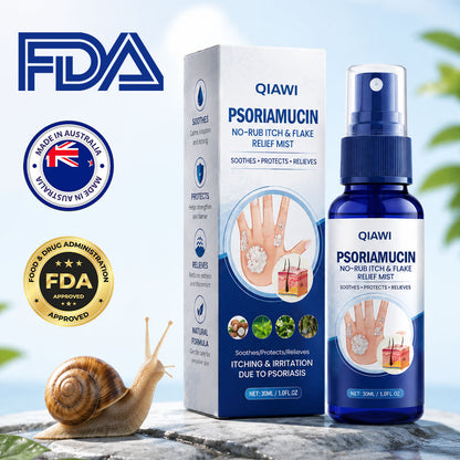 QIAWI® PsoriaMucin No-Rub Itch & Flake Relief Mist